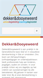 Mobile Screenshot of dekkerdooyeweerd.nl